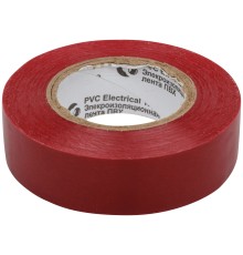 Изолента ROLLIX ПВХ 19 мм x 0,15 мм х 20 м, красная РОС