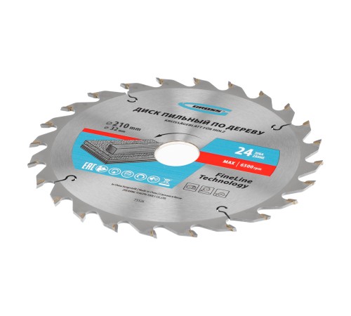 Пильный диск по дереву 210 x 32/30 x 24Т Gross