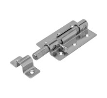 Задвижка дверная ЗД-08, цинк, (Металлист)