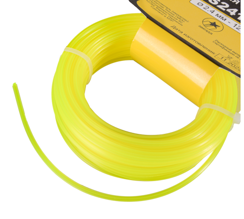 Леска Huter S2412 для триммера, 2.4 мм, звезда