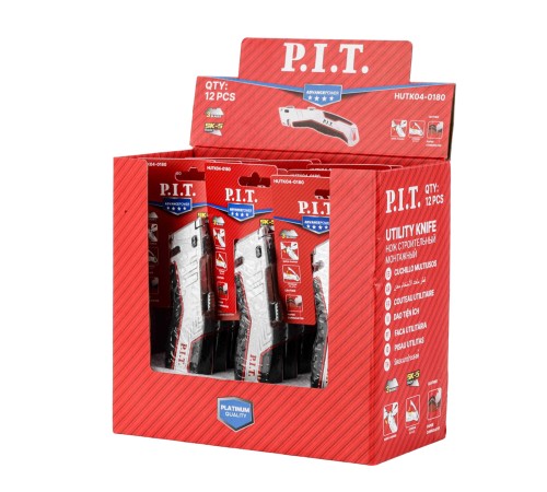 Нож с трапециевидным лезвием P.I.T. HUTK04-0180