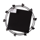Грунтозацеп 320/90 с кронштейном для Huter GMC-5.5, GMC-6.5 (вал 25 мм) (2 шт.)