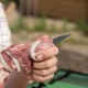 Шампур плоский, 650х10х2,5 мм, с деревянной рукояткой, нерж. сталь, Camping// Palisad