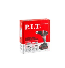 Дрель ударная аккумуляторная бесщёточная P.I.T. PSR18-D4 ПРОМО (1 АКБ, ЗУ)