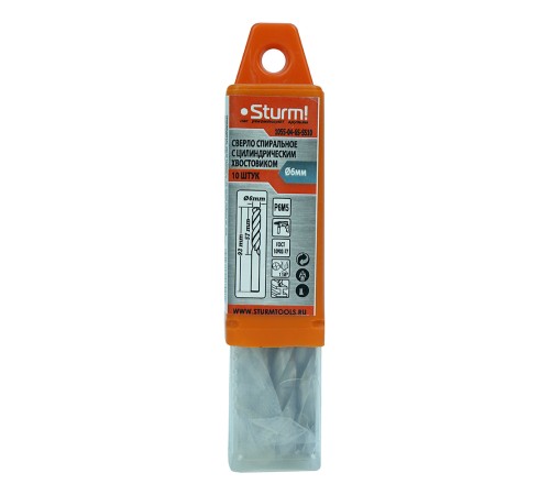 Сверло по металлу Sturm! 1055-04-6S-SS10 Сверло по металлу Sturm! 1055-04-6S-SS10