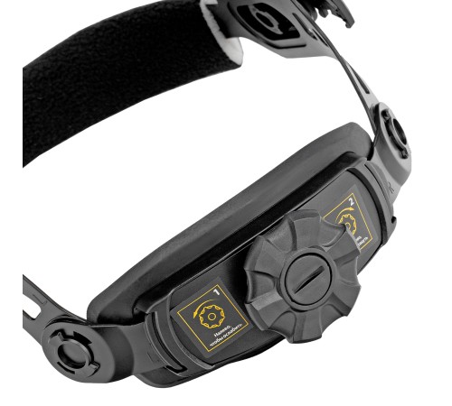 Щиток защитный лицевой (маска сварщика) F10, см. окно 100х96, Real Color, DIN 4-8/9-13 Denzel