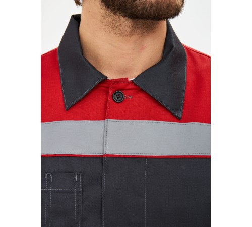 Костюм Легион Премиум-2 СОП CH (тк.Смесовая,240) п/к, т.серый/красный