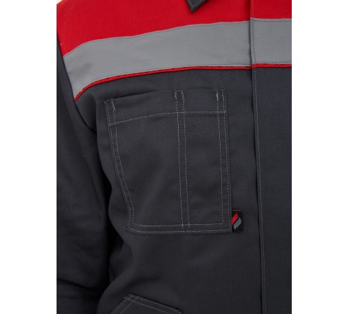 Костюм Легион Премиум-2 СОП CH (тк.Смесовая,240) п/к, т.серый/красный