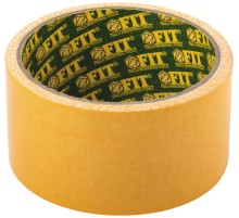 Лента клейкая двусторонняя, на тканевой основе 48 мм х 5 м FIT IT