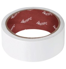 Лента клейкая двусторонняя прозрачная бумажная 38 мм х 10 м КУРС РОС
