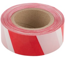 Лента сигнальная (красно-белая) 50 мм х 200 м КУРС РОС
