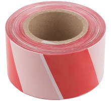 Лента сигнальная (красно-белая) 75 мм х 250 м КУРС РОС