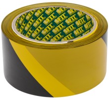 Лента сигнальная (черно-желтая) 50 мм х 100 м FIT IT Лента сигнальная (черно-желтая) 50 мм х 100 м FIT IT