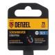 Отвертка SL5x75 мм, CrV, трехкомпонентная рукоятка Denzel