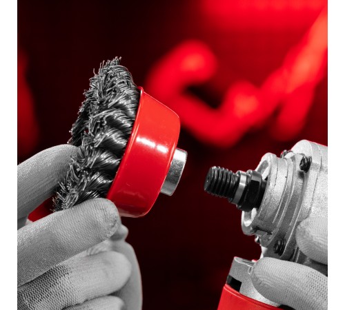 Щетка для УШМ, 75 мм, М14, 