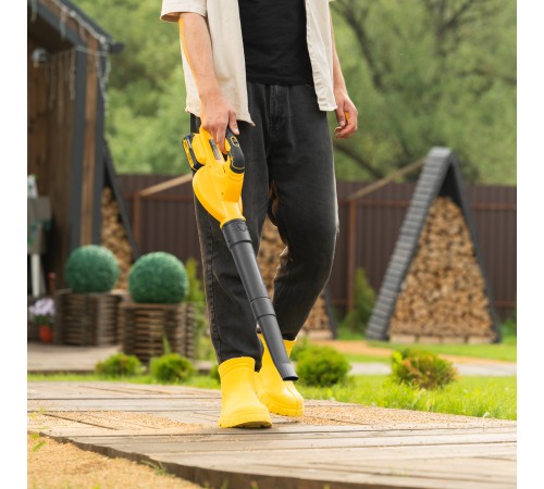 Воздуходувка аккумуляторная, AB-500, 65 м/с, 500 м³/ч, Li-Ion, 20 В Denzel