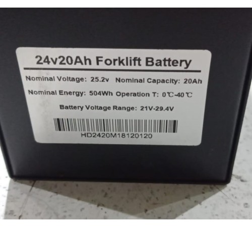 Аккумулятор для тележек PPT15-2/EPT 24V/20Ah литиевый (Li-ion battery)