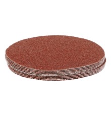 Круг абразивный на ворсовой подложке под "липучку", P 40, 125 мм, 10 шт Matrix