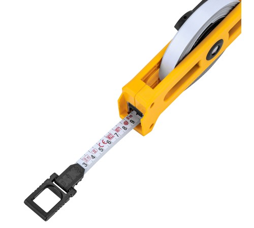 Рулетка геодезическая 20 м х 13 мм, открытый корпус, металлическая лента Denzel Рулетка геодезическая 20 м х 13 мм, открытый корпус, металлическая лента Denzel