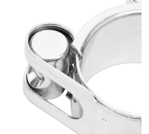 Хомуты металлические, силовые 29-31 мм, ширина 20 мм, шарнирный, W1, 2 шт Сибртех