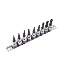Набор торцевых насадок 3/8", Torx, Т10-Т50 мм, L = 50 мм, с отверстием, 9 предметов KING TONY 3119PR8