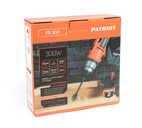Дрель-шуруповерт электрическая PATRIOT FS 300 Дрель-шуруповерт электрическая PATRIOT FS 300
