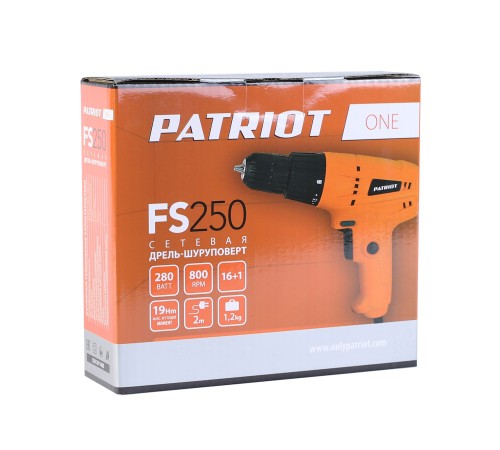Дрель-шуруповерт электрическая PATRIOT FS 250