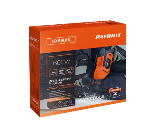 Дрель ударная электрическая PATRIOT FD 550 HL Дрель ударная электрическая PATRIOT FD 550 HL