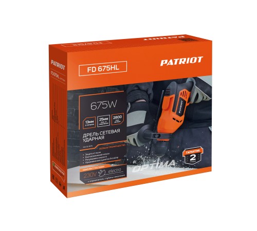 Дрель ударная электрическая PATRIOT FD 675 HL Дрель ударная электрическая PATRIOT FD 675 HL