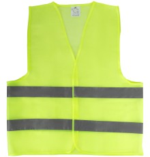 Жилет сигнальный желтый, 2 горизонтальные полосы, 60 гр., размер XXXL MOS