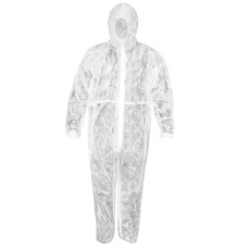 Комбинезон Спанбонд ламинированный, белый, плотность 60 гр./м2, размер 3XL FIT РОС