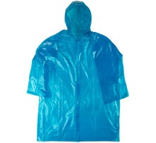 Плащ дождевик усиленный синий, полиэтилен, размер XXXL MOS РОС