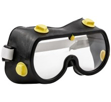 Очки защитные с непрямой вентиляцией, черный корпус FIT РОС