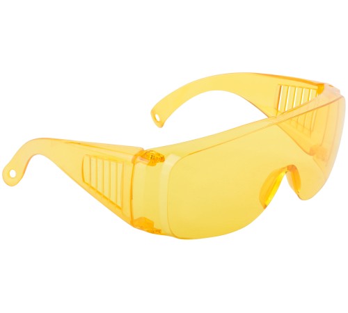 Очки защитные с дужками желтые КУРС