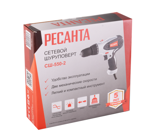 Сетевой шуруповерт Ресанта СШ-550-2 Сетевой шуруповерт Ресанта СШ-550-2