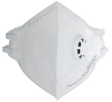 Полумаска фильтрующая, FFP1, складная, 4-х слойная, с клапаном РОС
