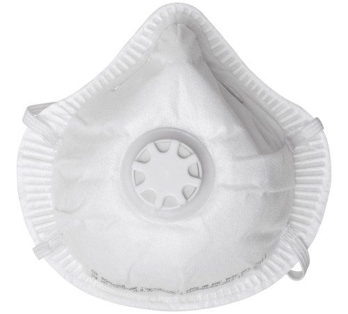 Полумаска фильтрующая, FFP2, формованная, 3-х слойная, с клапаном РОС