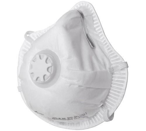 Полумаска фильтрующая, FFP2, формованная, 3-х слойная, с клапаном РОС