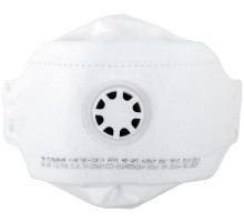 Полумаска фильтрующая, FFP1, складная (трехпанельная), 4-х слойная, с клапаном РОС