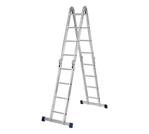 Лестница шарнирная алюминиевая, 4 х 4 ступени, Сибртех