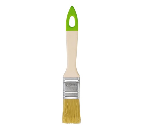Кисть флейцевая, 25*8, натуральная щетина, пластиковая ручка, 10шт Сибртех