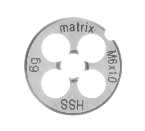 Плашка М6 х 1 мм, Р6М5 Matrix