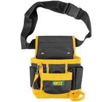 Пояс для инструмента одинарный, полиэстер, 7 отделений, 2 петли для инструмента FIT IT