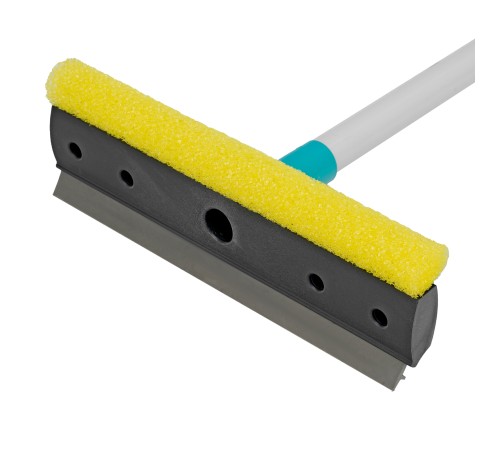 Щетка-окномойка с водосгоном, пластиковый черенок, 430х220 мм, Home Palisad