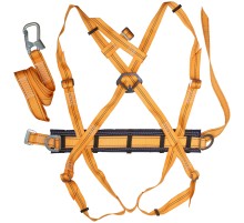 Удерживающая привязь с наплечными и набедренными лямками УП-2ЖА ( лента ) РОС