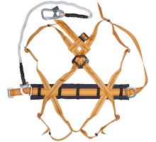 Удерживающая привязь с наплечными и набедренными лямками УП-2ЖВ ( канат ) РОС