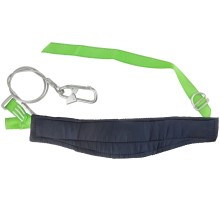 Удерживающая система ( пояс со стропом ) УС-1Б-ук ( уширенный кушак ; металлический трос в ПВХ ) РОС