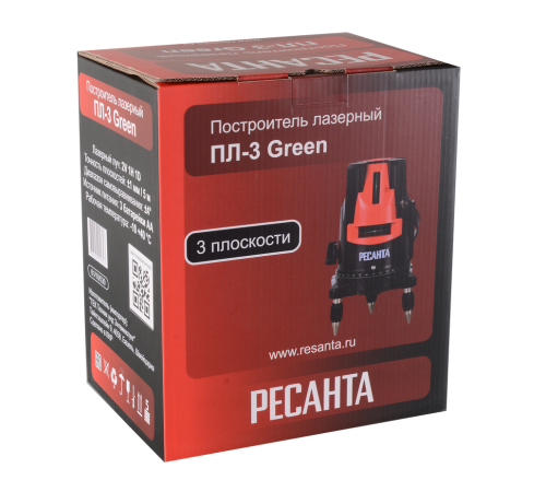 Построитель лазерный Ресанта ПЛ-3 Green