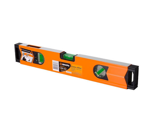 Уровень алюминиевый «Магнитный» 400мм 3 глазка фрезерованный Вихрь Уровень алюминиевый «Магнитный» 400мм 3 глазка фрезерованный Вихрь