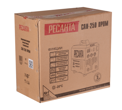 Сварочный аппарат инверторный Ресанта САИ-250 ПРОМ